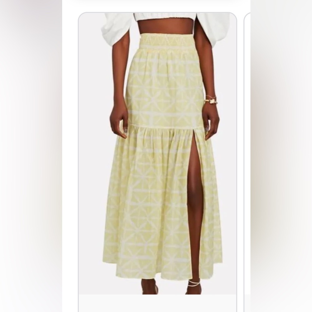 Yellow maxi skirt